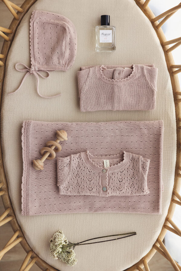 Lilette Dotted Knit Gift Set - Pink