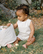 Noralee Georgie Romper - Sage Stripe