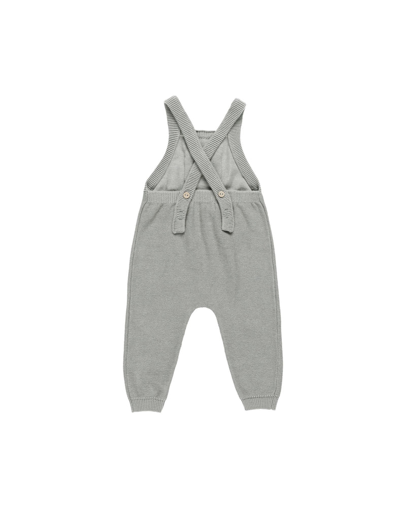 Quincy Mae Knit Overall - Dusty Blue