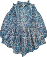 Louis Louise Galante Twill Cashmere Dress - Blue