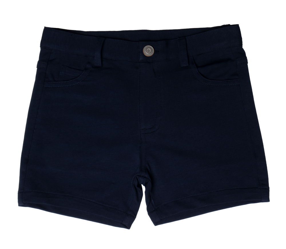 Crew Kids Slim Knit Shorts - Navy