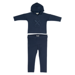 Crew Kids Ski Logo Set - Navy