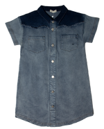 Crew Kids Denim Two-Tone Dress