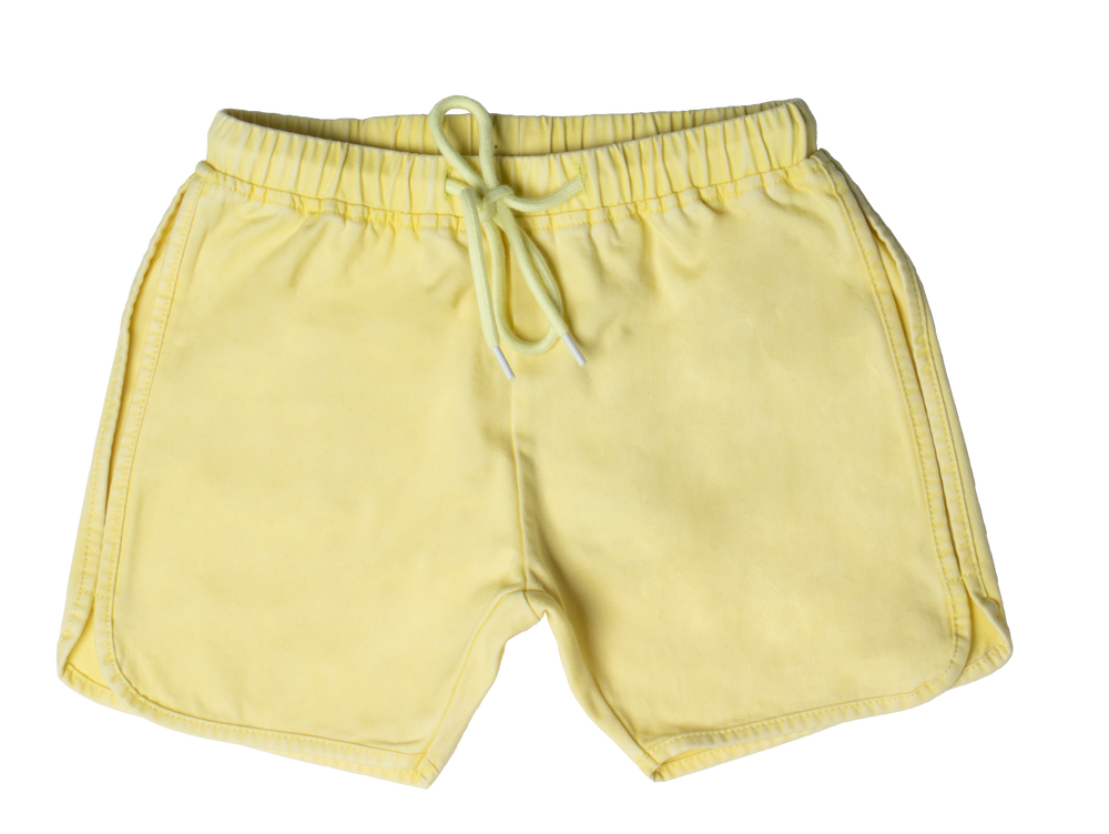 Crew Kids Jean Wash Shorts - Yellow