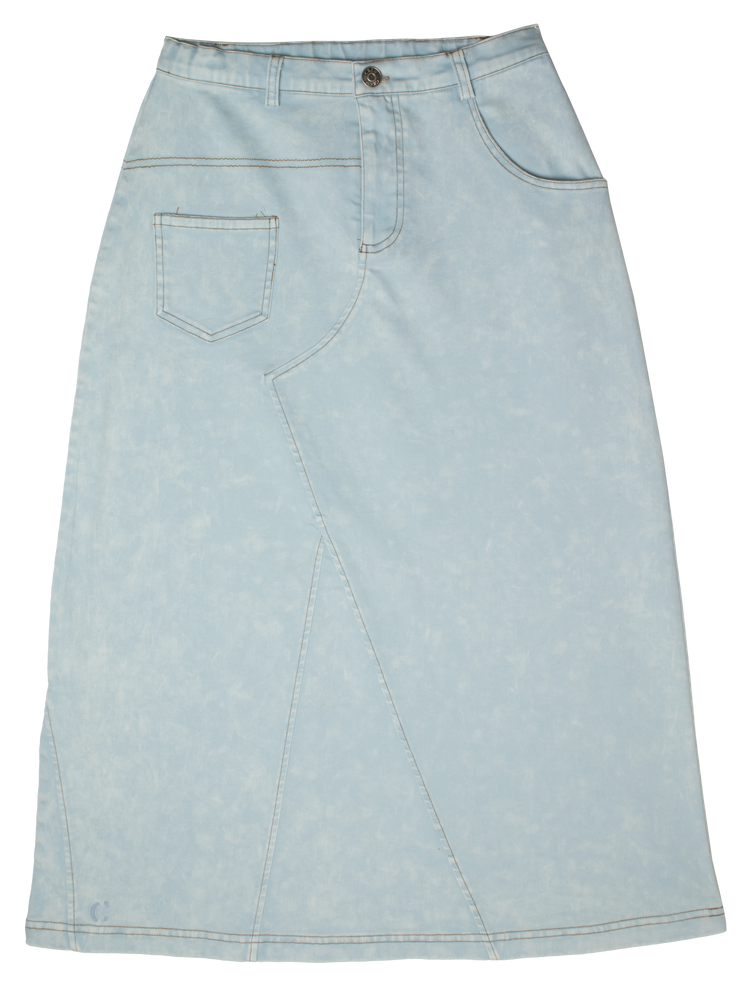 Crew Kids Stitch Detail Maxi Skirt - Blue