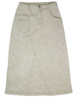 Crew Kids Stitch Detail Maxi Skirt - Stone