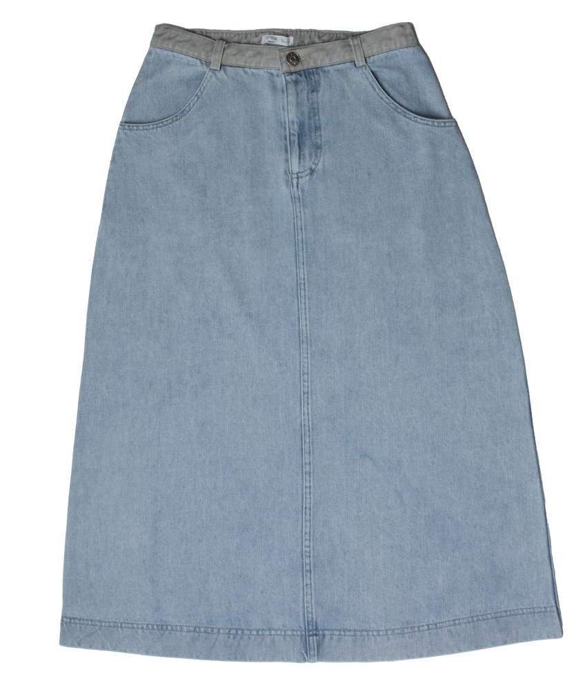 Crew Kids Two Tone Maxi Skirt - Light Blue