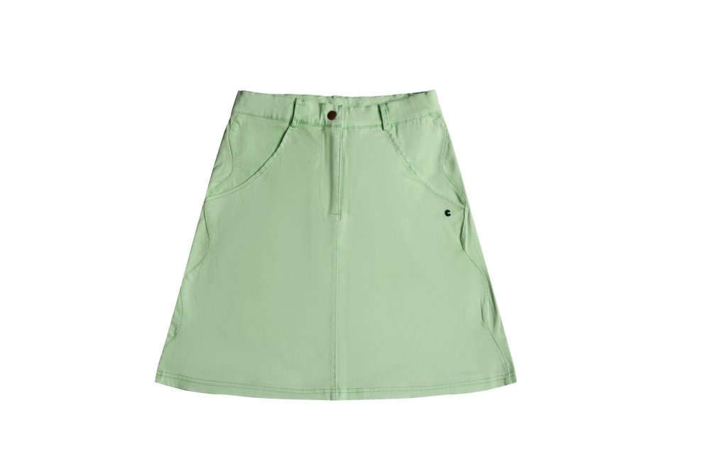 Crew Kids Denim Skirt - Green