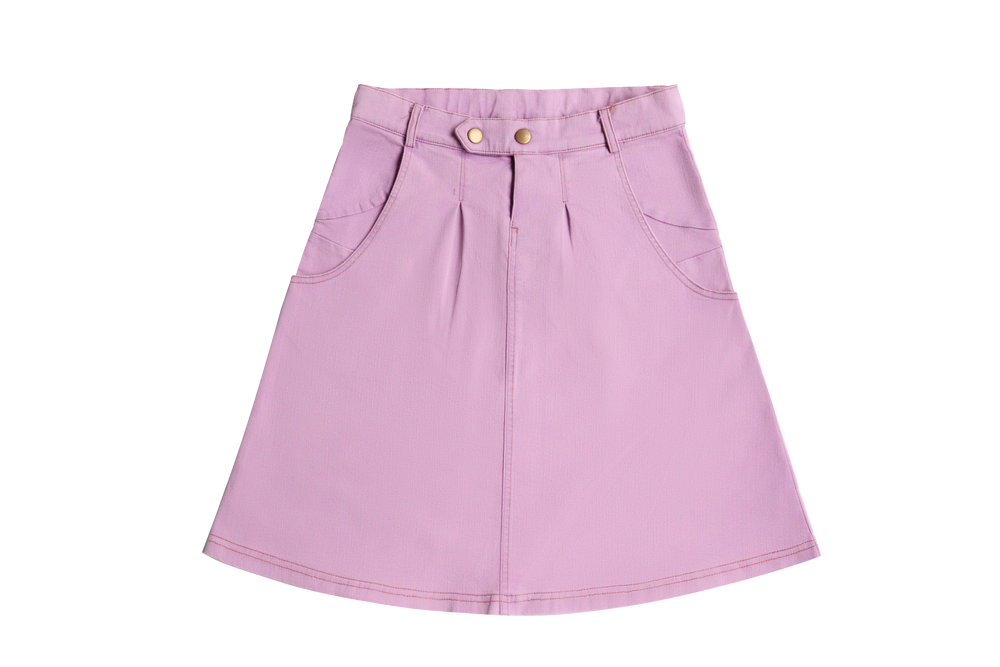 Crew Kids Denim Skirt - Lavender