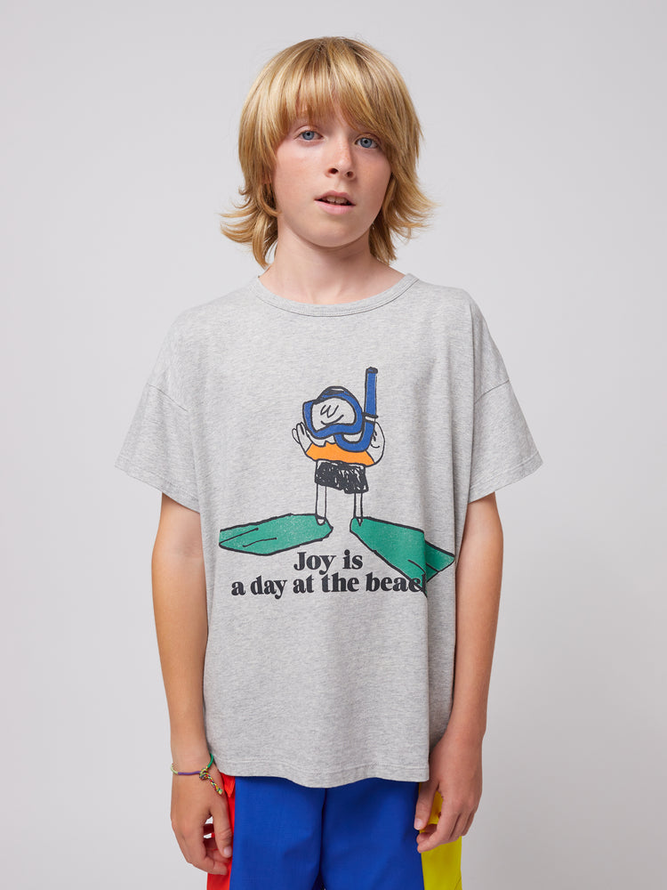 Bobo Choses a Day at the Beach T-shirt - Heather Grey