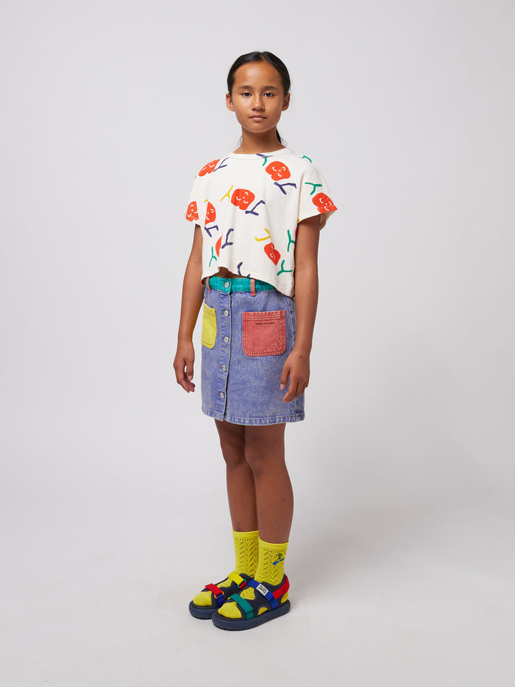 Bobo Choses Color Block Denim Skirt