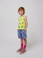 Bobo Choses Wavy Waffle Shorts - Blue