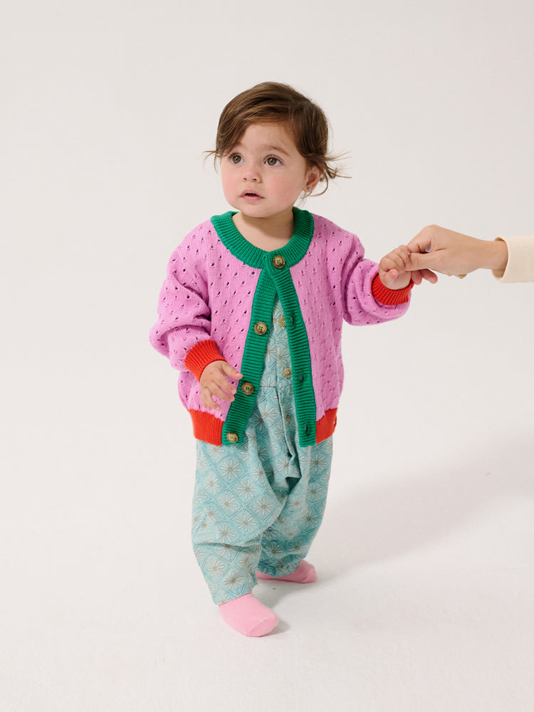 Bobo Choses Color Block Open Work Cardigan – The Shoppe Miami