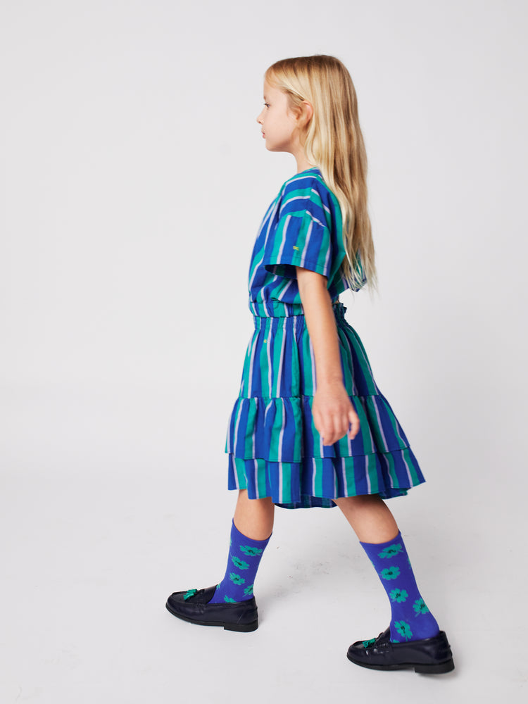 Bobo Choses Striped Woven Midi Skirt