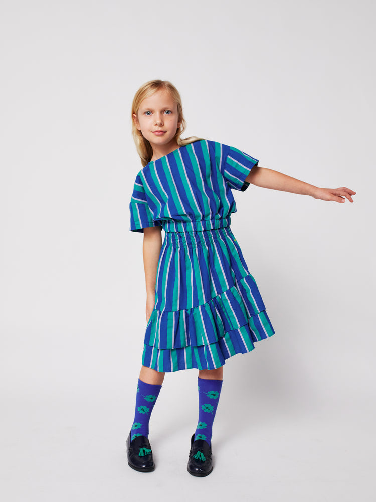 Bobo Choses Striped Woven Midi Skirt