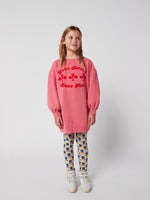 Bobo Choses Have Fun Sweatshirt Dress - Pink