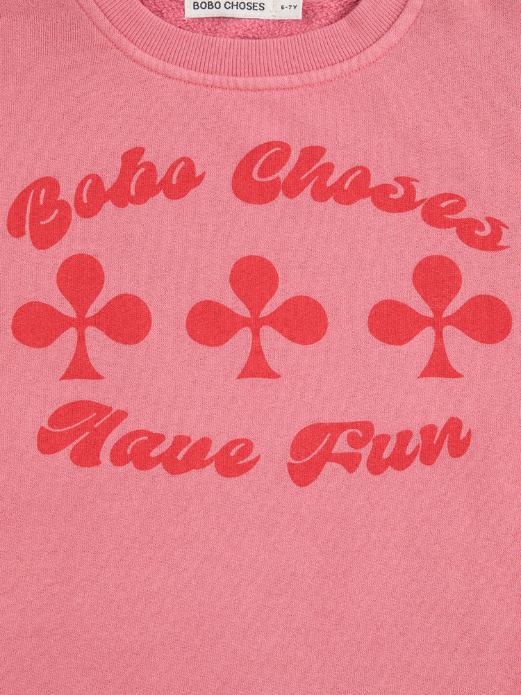 Bobo Choses Have Fun Sweatshirt Dress - Pink