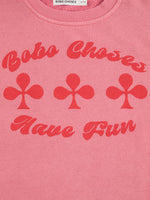 Bobo Choses Have Fun Sweatshirt Dress - Pink