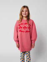 Bobo Choses Have Fun Sweatshirt Dress - Pink