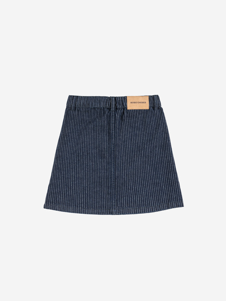 Bobo Choses Bobo Striped Denim Skirt