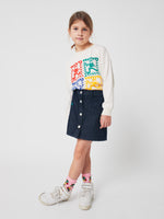 Bobo Choses Bobo Striped Denim Skirt