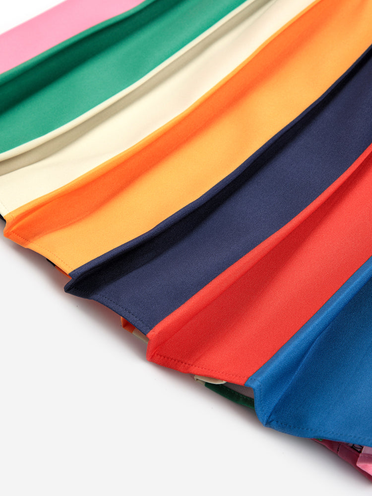 Bobo Choses Color Block Pleated Skirt