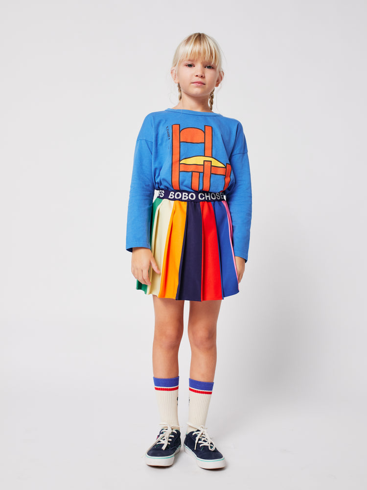 Bobo Choses Color Block Pleated Skirt