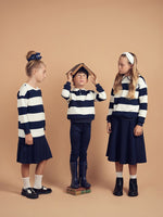 Teela Stripe Dress - Navy