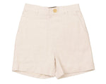 Belati Striped Seersucker Shorts - White
