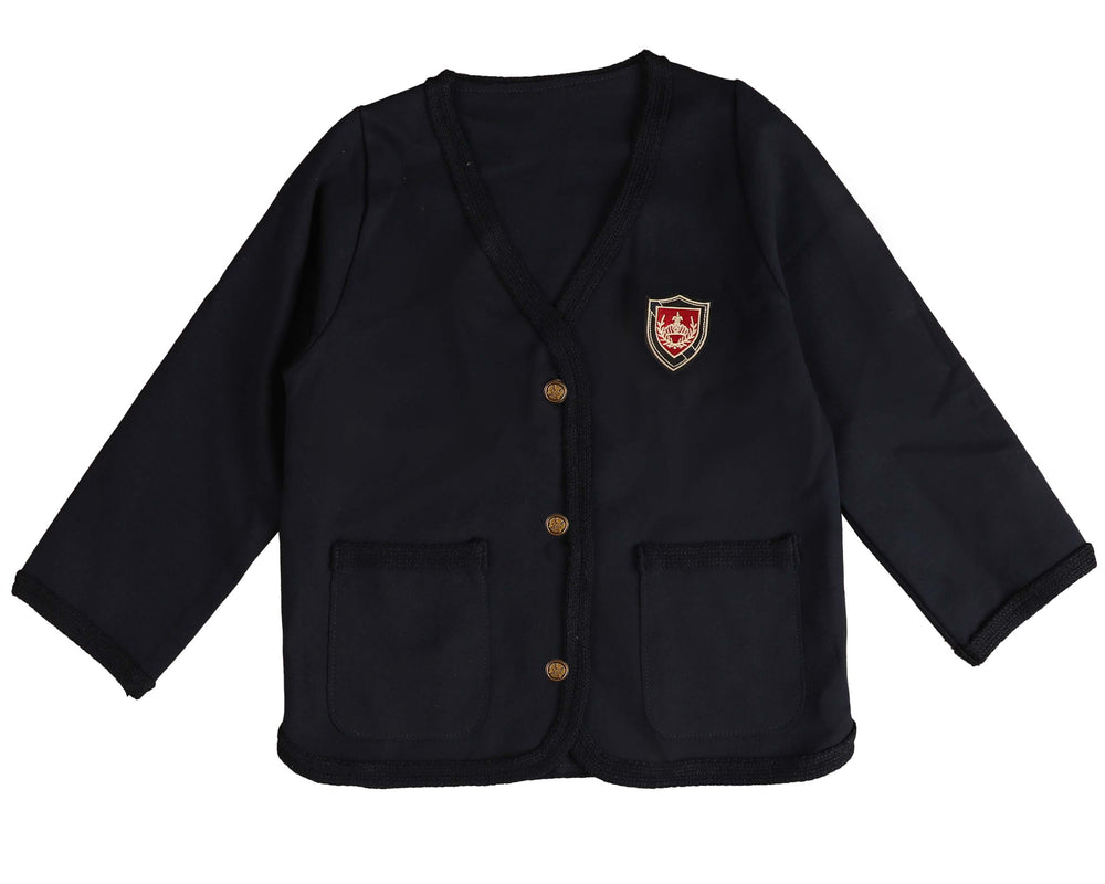 Belati Jersey Emblem Jacket - Navy