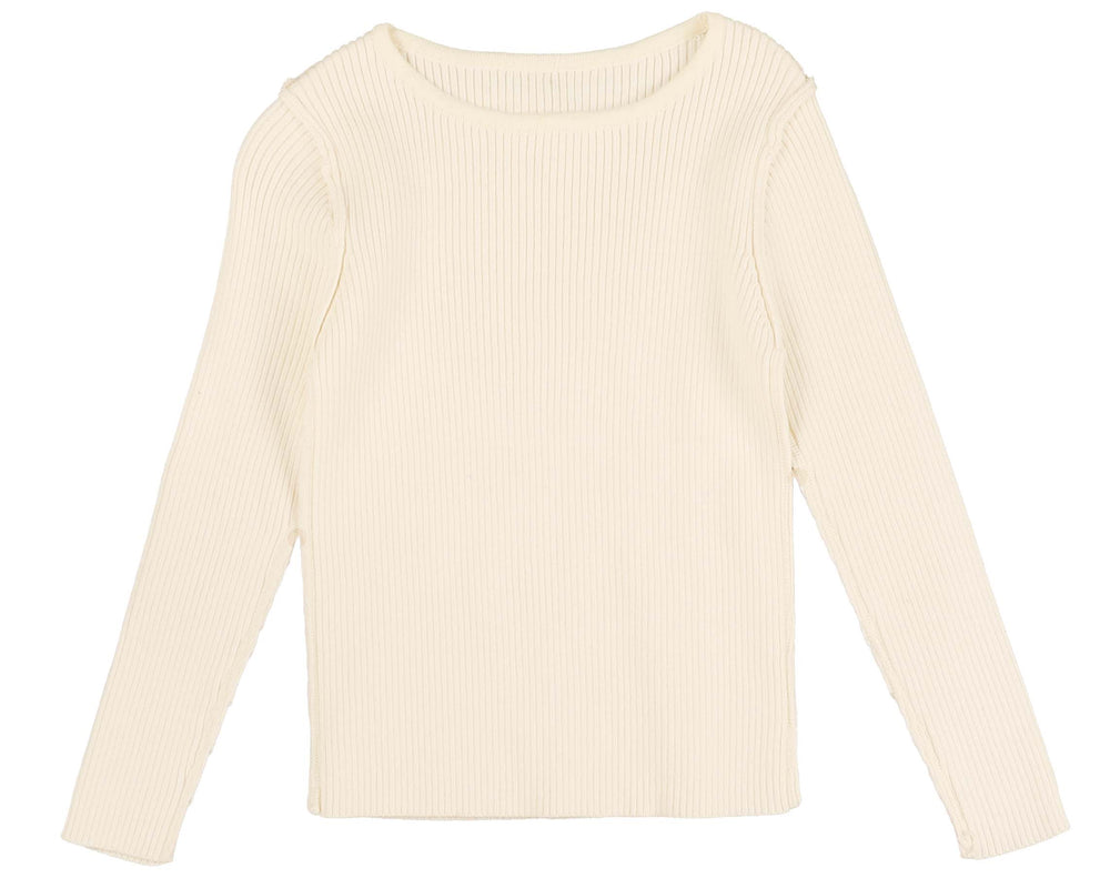 Belati Knit Top - Cream