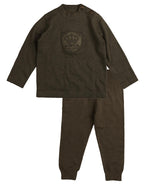 Belati Embossed Logo Knit Set - Basil