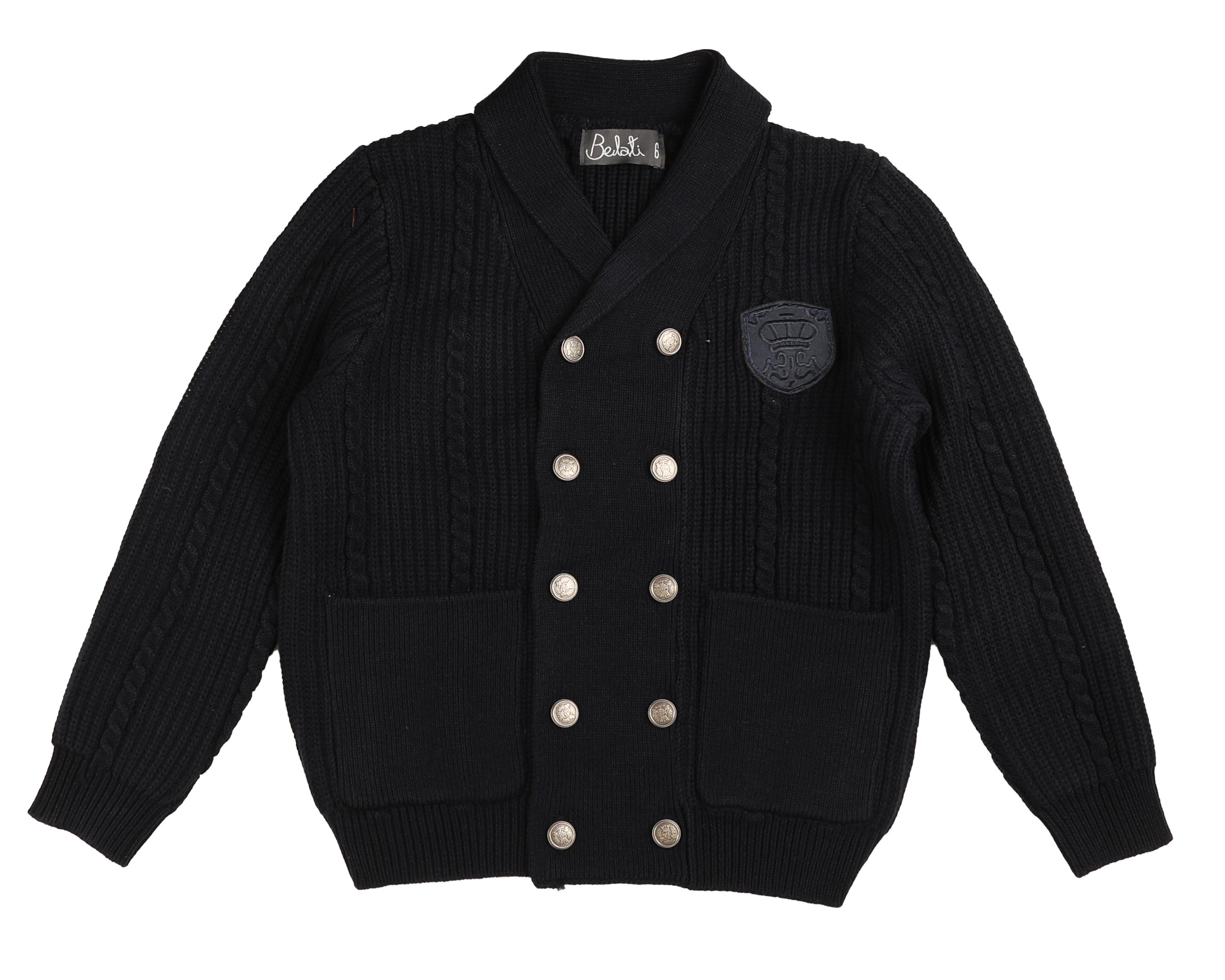 Double-breasted Knit cardigan（black） Double-Breasted Cardigan - Black – Bogey Boys