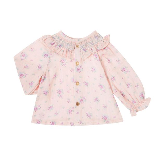 Tocoto Vintage Baby Outfit Set - Flowers Print