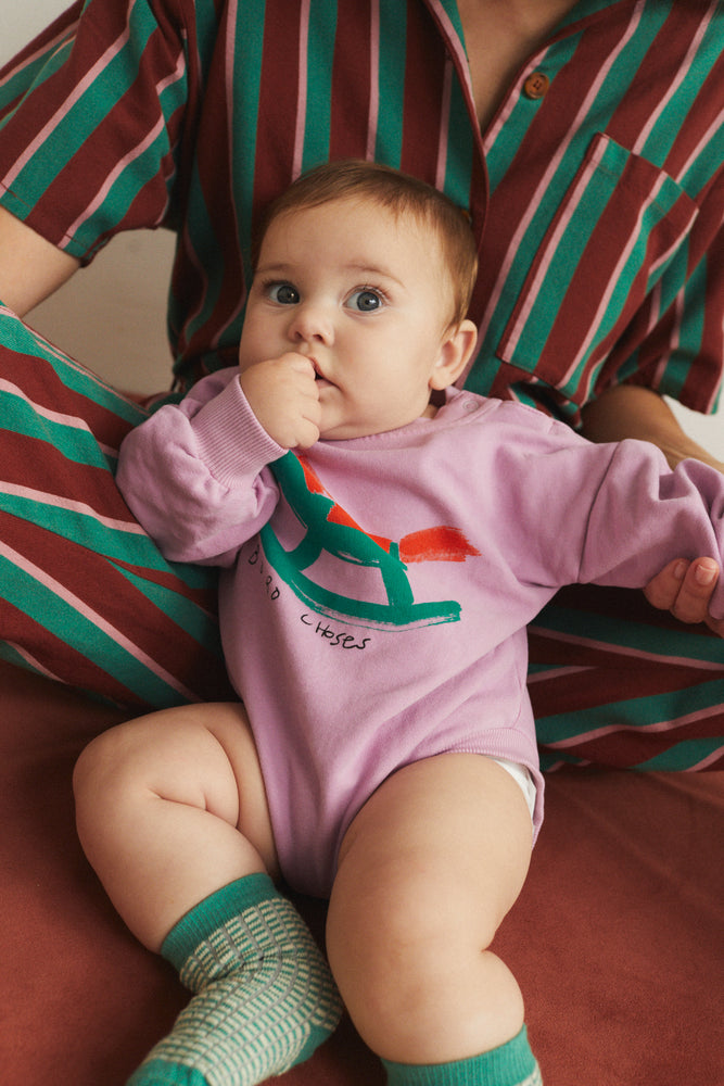 Bobo Choses Rocking Horse Body Sweatshirt - Lavender