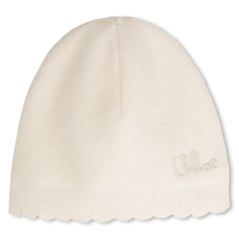 Chloe Knitted Beanie and Bootie Set - Off White