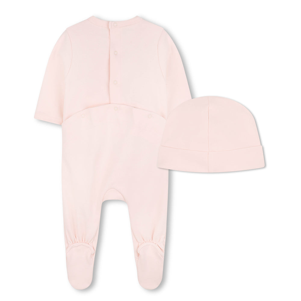 Chloe Footie with Beanie Gift Set - Pink Powder