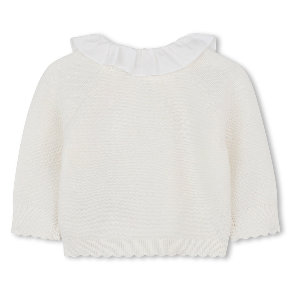 Chloe Knitted Ruffle Outfit - Off White