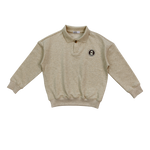 Coco Blanc Boys Polo Sweatshirt - Tan