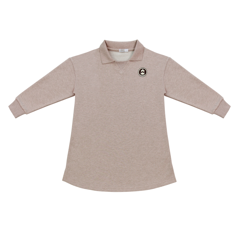 Coco Blanc Sweatshirt Dress - Marled Blush
