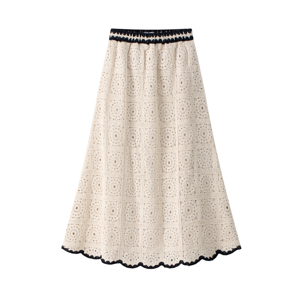 Coco Blanc Crochet Skirt - Cream – The Shoppe Miami