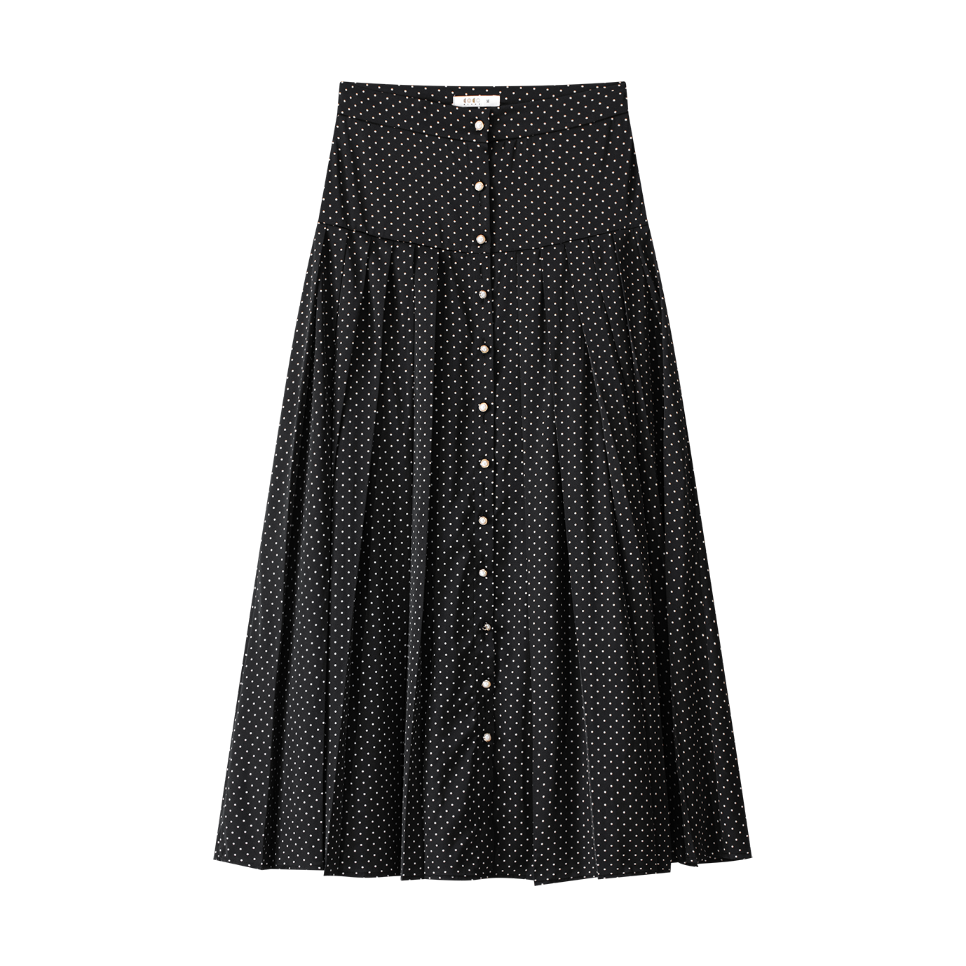 Coco Blanc Polka Dot Pleated Skirt - Black/White – The Shoppe Miami