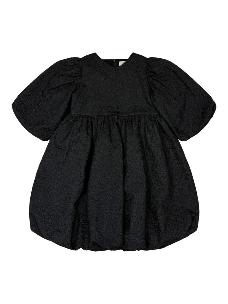 Teela Brocade Dress - Black