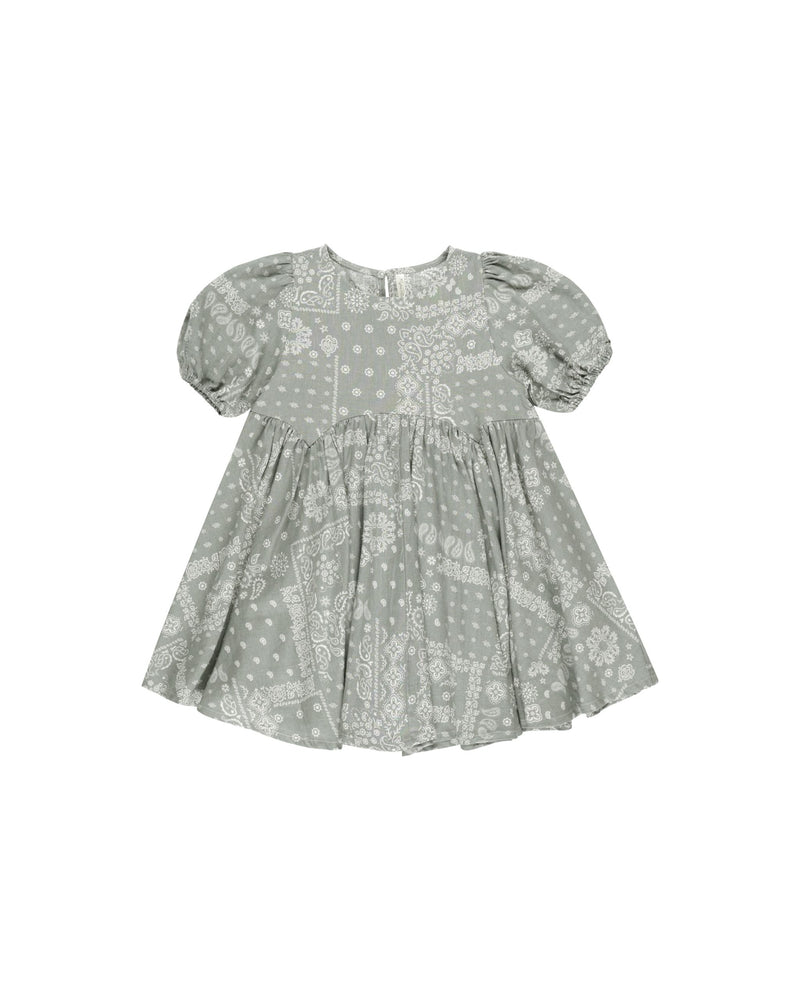 Rylee + Cru Rose Dress - Laurel Bandana