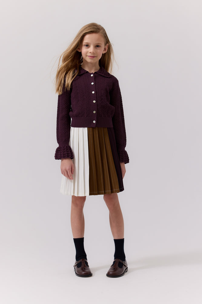 Cottier Tiffany Cardigan - Black Cherry