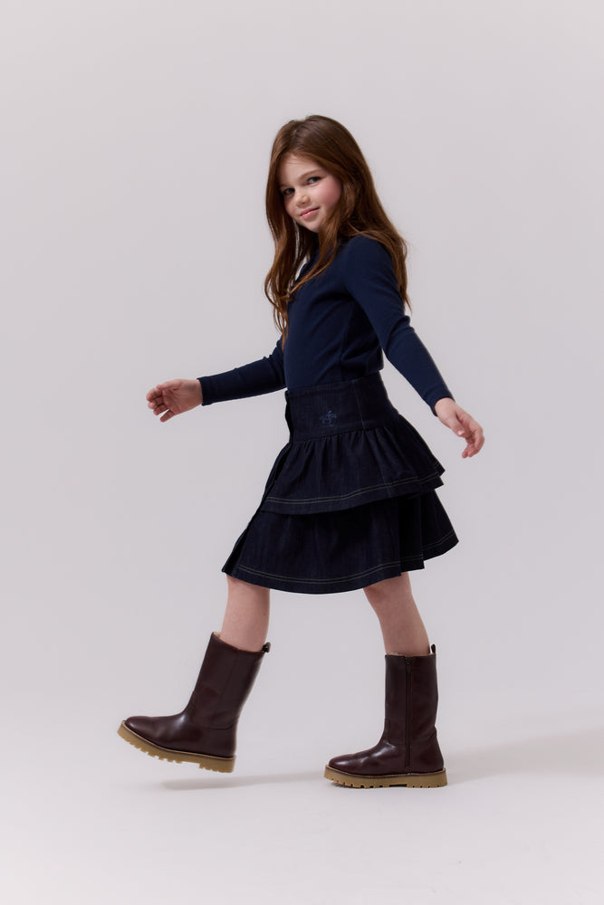 Cottier Jill Denim Skirt