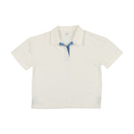 Coco Blanc Dressy Boys Shirt - Ivory/Blue