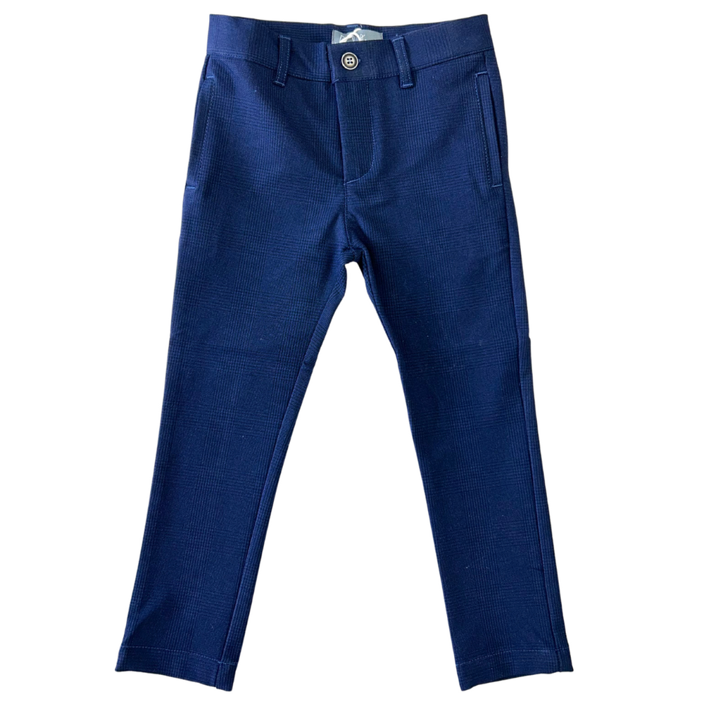 Belati Houndstooth Pants - Blue