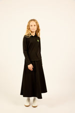 Little Parni Teen Neon Heart Logo Top - Black