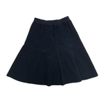 Teela Ribbed Knee Length Skirt - Black